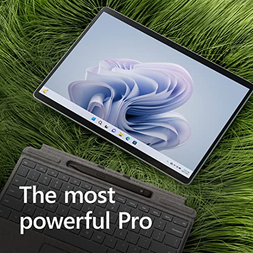 Microsoft Surface Pro 9 (2022), 13' 2-in-1 Tablet and Laptop, 5G Connectivity, Thin and Lightweight, Faster SQ3 Processor for Multi-Tasking, 8GB RAM, 256GB Storage with Windows 11, Platinum