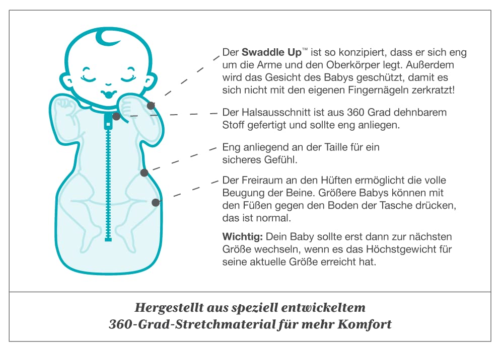 Love To Dream Swaddle UP 1.0 TOG, Dusty Pink, Medium, 13-19 lbs., Dramatically Better Sleep, Allow Baby to Sleep in Their Preferred arms up Position for self-Soothing, snug fit Calms Startle Reflex
