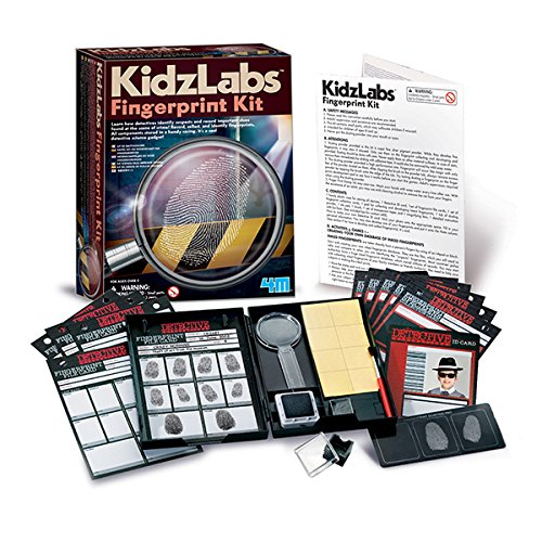 4M Toysmith, Kidzlabs Finger Print Kit, Dectective Science Kit , For Boys and Girls Ages 8+
