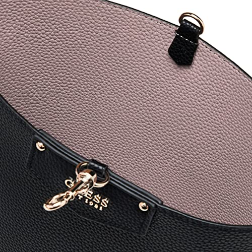 GUESS Womens Eco Brenton Bucket bag, Black, One Size US