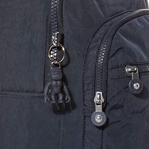Kipling Women's Seoul Small Backpack, Durable, Padded Shoulder Straps with Tablet Sleeve, School Bag, Blue Bleu 2, 10' L x 13.75' H 4.5' D
