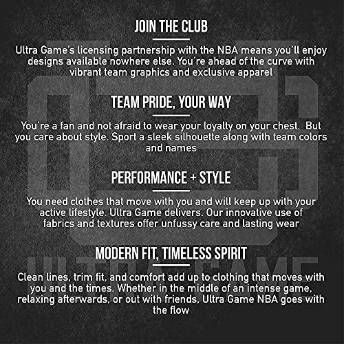 Ultra Game NBA Men's Fleece Midtown Pullover Sweatshirt