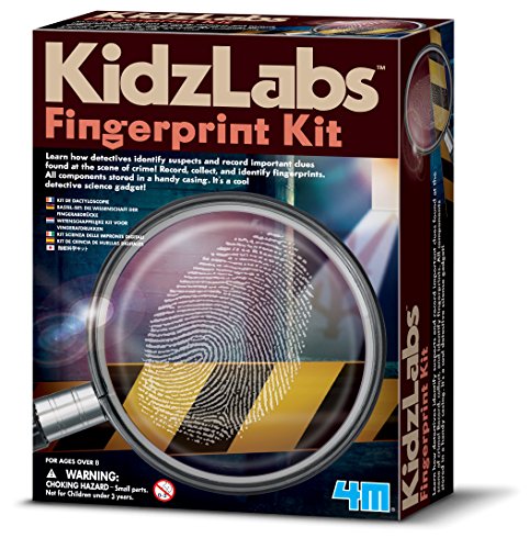 4M Toysmith, Kidzlabs Finger Print Kit, Dectective Science Kit , For Boys and Girls Ages 8+