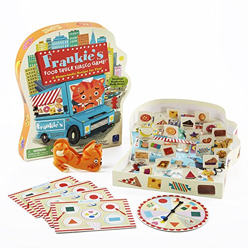 Educational Insights Frankie's Food Truck Fiasco Game, Shape Matching Award-Winning Board Game for Preschoolers and Toddlers, For 2-4 Players, Fun Family Game for Kids Ages 4+