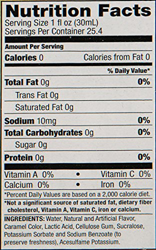 Jordan's Skinny Syrups Caramel, Sugar Free Coffee Flavoring Syrup, 25.4 Ounce (Pack of 6)