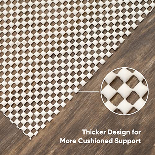 Veken Non Slip Rug Pad Gripper 8 x 10 Feet Extra Thick Pads for Any Hard Surface Floors, Keep Your Rugs Safe and in Place, Under Carpet Anti Skid Mat