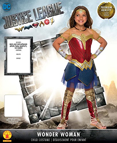 Rubie's Costume Girls Justice League Premium Wonder Costume, Large, Multicolor
