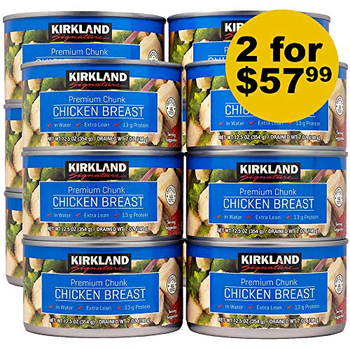 Kirkland Signature Chicken Breast, 12.5 oz - 6 count (Pack of 2) | total 12 count