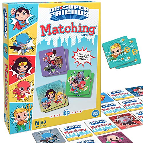 Wonder Forge DC Super Friends Matching Game for Boys and Girls Age 3 and Up - A Fun and Fast Super Hero Memory Game You Can Play Over and Over