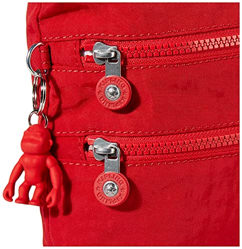 Kipling womens WomenÂ’s Alvar Bag, Super Light, Durable Messenger Bag, Nylon Shoulder Crossbody Bag, Red Rouge, Medium US