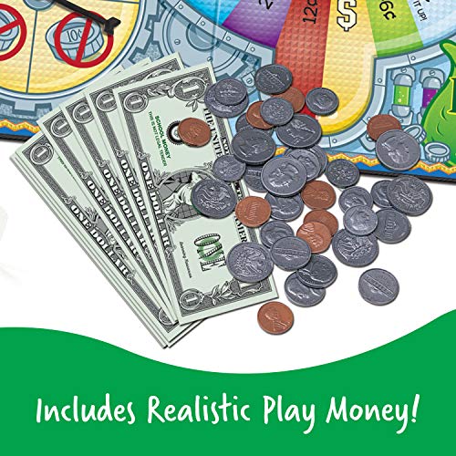 Learning Resources Money Bags Coin Value Game - Ages 7+ Fun Learning Games for Kids, Develops Math Skills and Money Recognition, Educational Games for Kids, Play Money for Kids