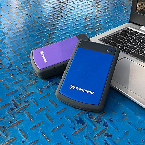Transcend Storejet 2TB Portable USB 3.0 Hard Disk (TS2TSJ25H3P), Purple