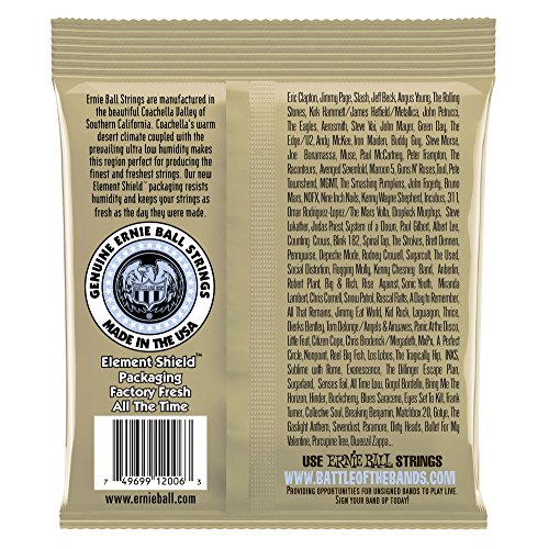 Ernie Ball Earthwood Extra Light 80/20 Bronze Acoustic Guitar Strings, 10-50 Gauge (P02006)