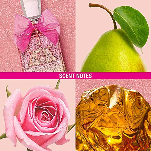 Women's Perfume by Juicy Couture, Viva La Juicy Rose, Eau De Parfum EDP Spray, 3.4 Fl Oz