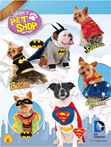 Rubie's unisex adult DC Comics Classic Superman Pet Costume Party Supplies, Multicolor, M Neck 14.5 Girth 20 Back 15 US