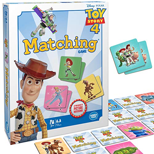 Toy Story 4 Matching Game by Wonder Forge | For Boys and Girls Age 3 to 5 | A Fun and Fast Memory Game for Kids | Woody, Jessie, Buzz Light-Year, and more