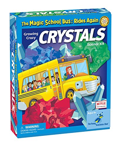 The Magic School Bus Rides Again: Growing Crazy Crystals By Horizon Group USA, Homeschool STEM Kit, Includes Educational Manual, Magnifying Glass, Petri Dish, Charcoal, Observation Chart and More, multi (WH-925-1158)