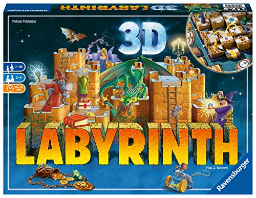 Ravensburger 3D Labyrinth Family Board Game for Kids and Adults Age 7 and Up - So Easy to Learn and Play with Great Replay Value Amazon Exclusive (26831)