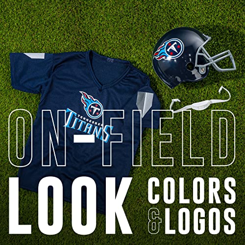 Franklin Sports NFL Tennesee Titans Kids Football Helmet and Jersey Set - Youth Football Uniform Costume - Helmet, Jersey, Chinstrap - Youth M