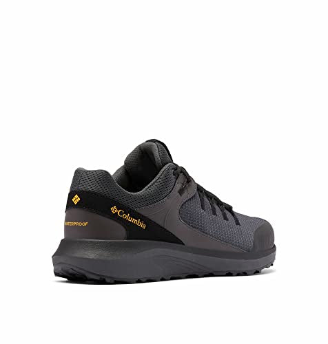 Columbia Men's Trailstorm Waterproof Hiking Shoe, Dark Grey/Bright Gold, 7.5
