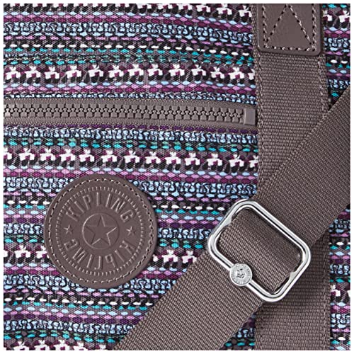 Kipling womens WomenÃ‚â€™s Art Mini Tote Bag, Lightweight Weekender, Nylon Travel Handbag Small Shoulder Bag, Stripy Dots, 13.5 L x 8.25 H 7.25 D US