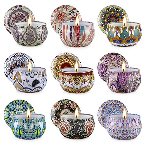 Scented Candles Gifts for Women,9 Pack Soy Candles for Home Scented, Aromatherapy Candles Gifts Sets for Birthday, Wedding, Christmas Women Sister Best Friends Couples