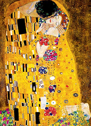 Gustav Klimt The Kiss 1000 Piece Jigsaw Puzzle by Eurographics , Yellow