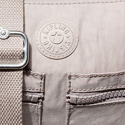 Kipling womens Izellah Crossbody Bag, Grey Gris, 12.25 L X 9.25 H X 5 D US