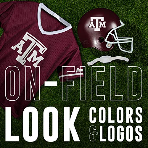 Franklin Sports Texas AandM Aggies Kids College Football Uniform Set - NCAA Youth Football Uniform Costume - Helmet, Jersey, Chinstrap Set - One Size