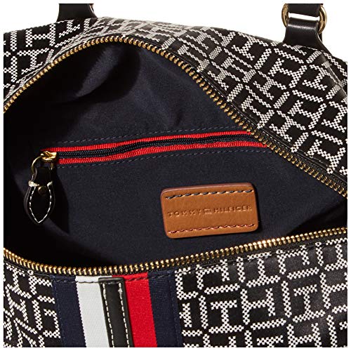 Tommy Hilfiger Jaden Satchel Crossbody Bag, Black/White