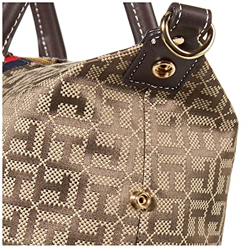 Tommy Hilfiger Jaden Satchel Crossbody Bag, Tommy Dark Chocolate