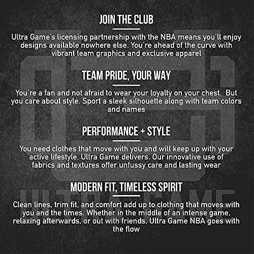 Ultra Game -NBA Men's Active Long Sleeve Pullover T-Shirt Heather Gray Medium