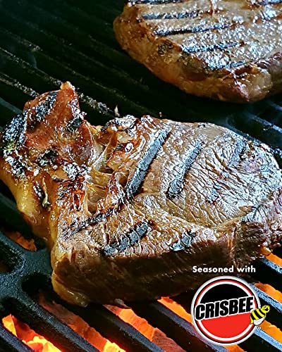 Crisbee Stik® Cast Iron and Carbon Steel Seasoning - Family Made in USA - The Cast Iron Seasoning Oil and Conditioner Preferred by Experts - Maintain a Cleaner Non-Stick Skillet