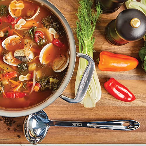 All-Clad T104 Stainless Steel Ladle Kitchen Tool, 12-Inch, Silver