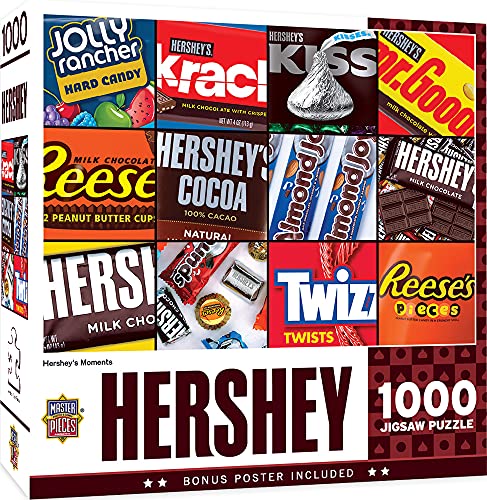 MasterPieces 1000 Piece Jigsaw Puzzle for Adults, Family, Or Kids - Hershey's Moments - 19.25'x26.75'