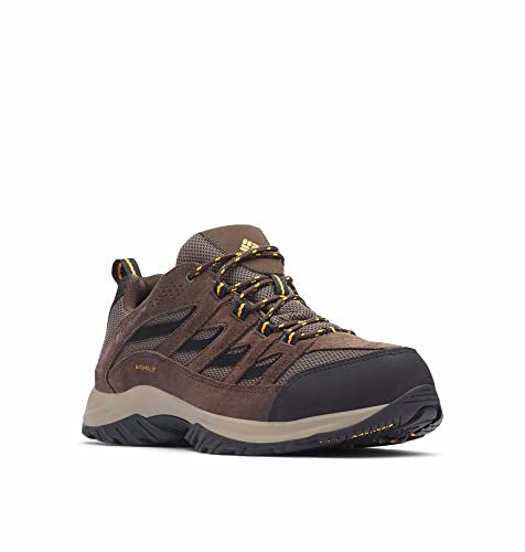 Columbia Men's Crestwood Waterproof, Mud/Squash, 15