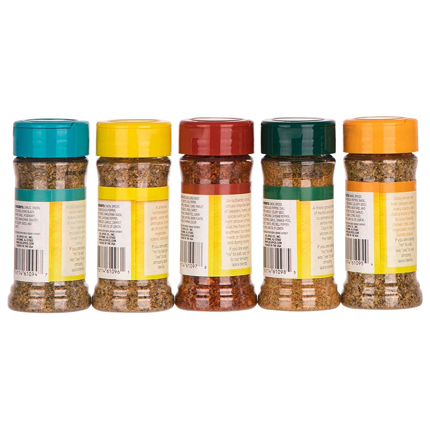 Flavor Mate No Salt Seasoning Blend - Variety Pack - Original ,Garlic and Herb ,Southwest Chipotle,Lemon and Pepper , Table Blend - 2.5 oz-Kosher