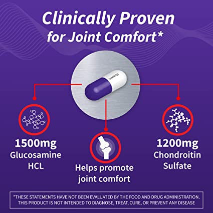 Nutramax Cosamin® DS Joint Health Supplement with Glucosamine and Chondroitin for Men’s and Women's Joint Health, 180 Capsules