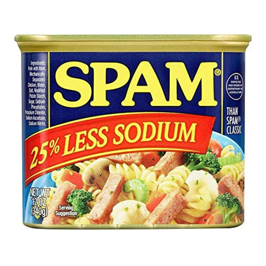 SPAM Less Sodium, 12 Oz (Pack Of 12)