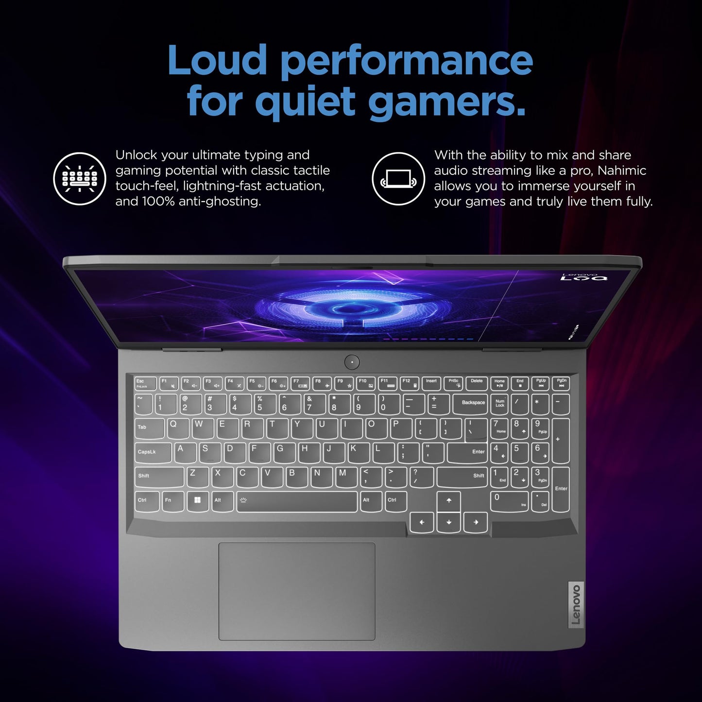 Lenovo - LOQ 15.6" Gaming Laptop FHD - AMD Ryzen 7 7840HS with 8GB Memory - NVIDIA GeForce RTX 4050 6GB - 512GB SSD - Storm Grey