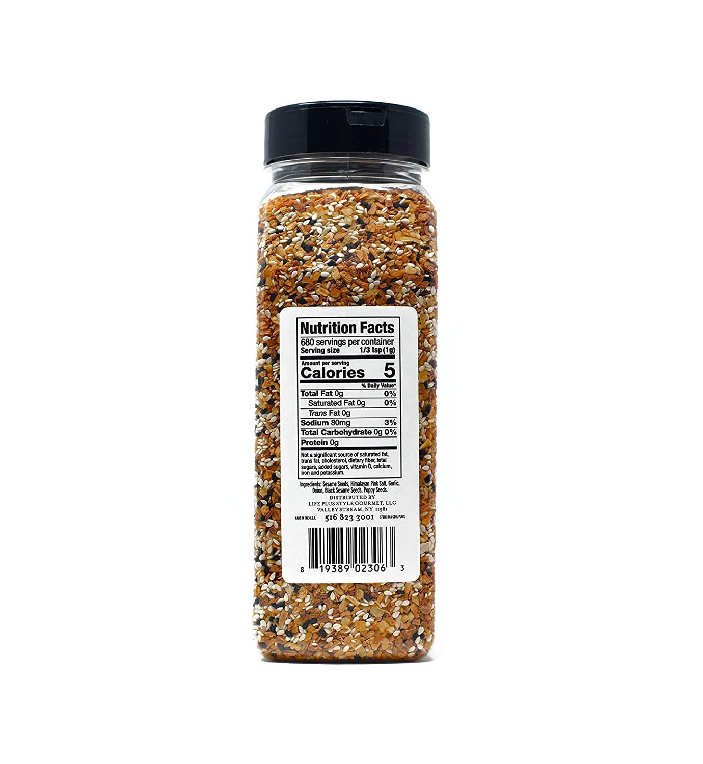 Everything Bagel Seasoning Premium Spice Blend With PINK Himalayan Salt Sesame Seeds Onion Garlic And Poppy Seed Bulk Shaker Gluten Free Keto And Paleo 12 Oz