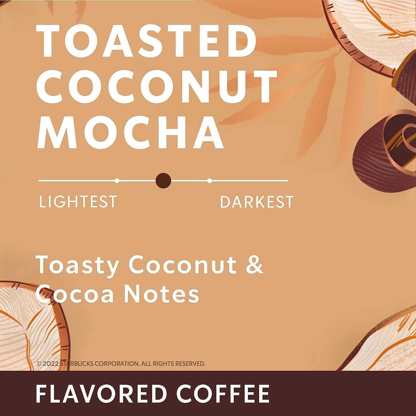 Starbucks Naturally Flavored Ground Coffee, Toasted Coconut Mocha, 100% Arabica, Limited Edition, 11 oz
