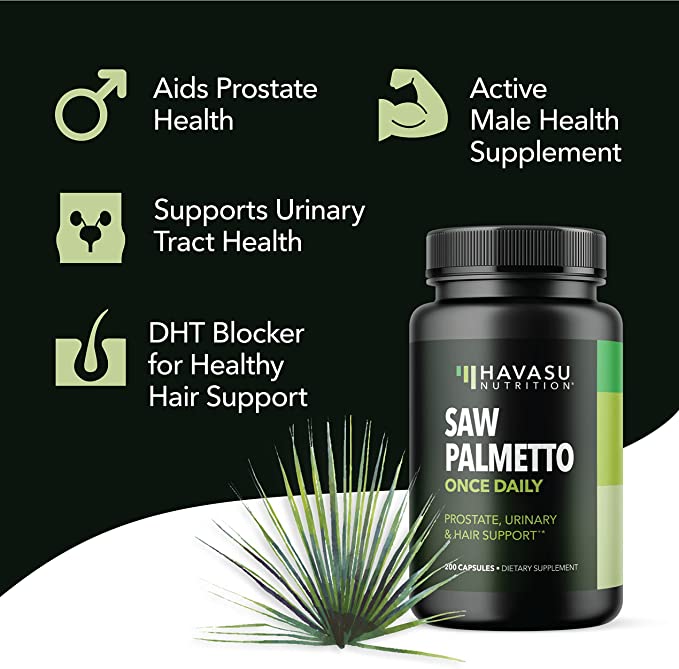 Saw Palmetto Prostate Supplements for Men as DHT Blocker Hair Growth for Men to Reduce Balding and Hair Thinning | Extenze Youth and Reduce Prostate Inflammation | Over 6 Month Supply Mens Prostate Health