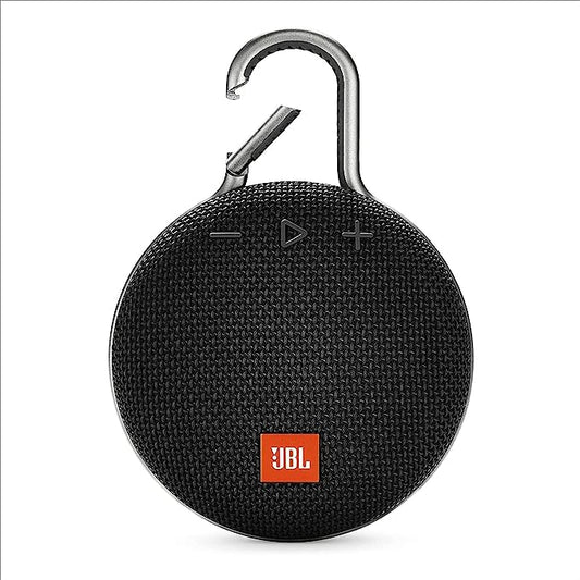 JBL Clip 3, Black - Waterproof, Durable and Portable Bluetooth Speaker - Up to 10 Hours of Play - Includes Noise-Cancelling Speakerphone and Wireless Streaming