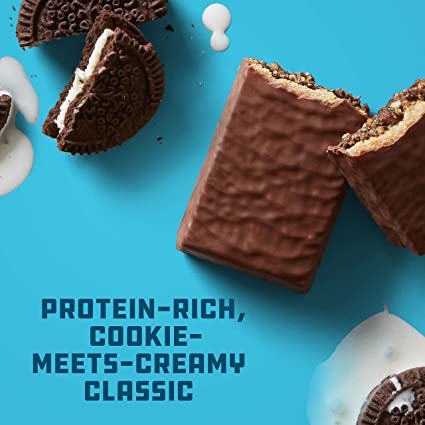 CLIF BUILDERS - Protein Bars - Cookies and Cream - 20g Protein - Gluten Free (2.4 Ounce, 12 Count)