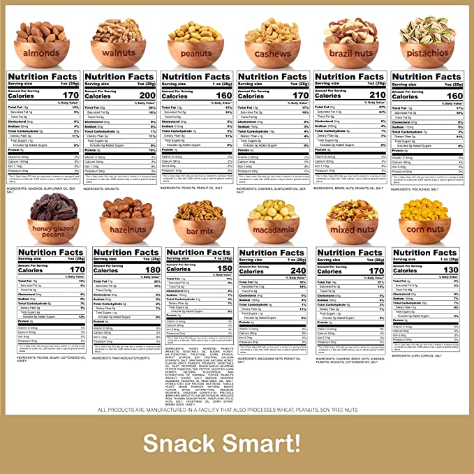 Easter Mixed Nuts Gift Basket in Reusable Wooden Tray and Green Ribbon (12 Assortments) Gourmet Food Bouquet Arrangement Platter, Birthday Care Package, Healthy Kosher Snack Box, Adults Men Women